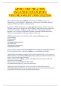 aPHR Certification &ndash; Enhanced Exam with Verified Solutions &lpar;2025&sol;2026&rpar; &ndash; Updated Q&A for Effective Preparation