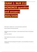 EXAM 1&colon; NUR 212 HONDROS