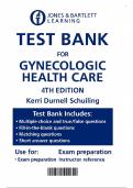 Gynecologic Health Care 4th Edition - Test Bank by Kerri Durnell Schuiling&comma; Frances E&period; Likis