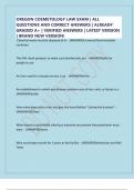 OREGON COSMETOLOGY LAW EXAM &vert; ALL QUESTIONS AND CORRECT ANSWERS &vert; ALREADY GRADED A&plus; &vert; VERIFIED ANSWERS &vert; LATEST VERSION &vert; BRAND NEW VERSION&excl;