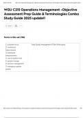 WGU C215 Operations Management -Objective Assessment Prep Guide & Terminologies Combo Study Guide 2025 update&excl;&excl;