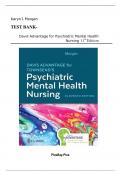 Test Bank for Davis Advantage for Townsend's Psychiatric Mental Health Nursing&comma; 11th Edition by Karyn I&period; Morgan All Chapters included
