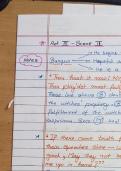 Class notes English Literature &lpar; Macbeth&rpar; 
