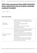 WGU C464 Assessment EXAM 2025 COMPLETE EXAM QUESTIONS AND ACCURATE ANSWERS &vert;ALREADY PASSED&excl;&excl;