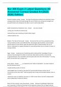 Nur 305 Exam 2 Latest Questions All Answered Correct Graded A&plus;&lpar;2025-2026&rpar; Edition&period;