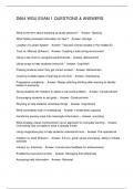 D664 WGU EXAM 1 QUESTIONS & ANSWERS
