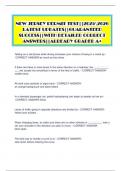 NEW JERSEY PERMIT TEST&vert;&vert;20252026  LATEST UPDATES&vert;&vert;GUARANTEED  SUCCESS&vert;&vert;WITH DETAILED CORRECT  ANSWERS&vert;&vert;ALREADY GRADED A&plus;