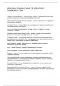 WGU D644 FOUNDATIONS OF STRATEGIC COMMUNICATION