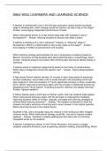 D664 WGU LEARNERS AND LEARNING SCIENCE 