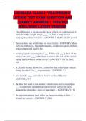 Louisiana Class D "Chauffeur's" License Test Exam Questions and Correct Answers &vert; Updated 2025&sol;2026 Latest Version&excl;