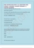 NRA INSTRUCTOR EXAM &vert; ALL QUESTIONS AND CORRECT ANSWERS &vert; ALREADY GRADED A&plus; &vert; VERIFIED ANSWERS