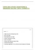CIPHI BOC STUDY QUESTIONS & ANSWERS SOLVED 100&percnt; CORRECT&excl;&excl;
