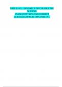MH EXAM 1 - OPENSTAX PSYCHIATRIC MH NURSING EXAM QUESTIONS AND CORRECT VERIFIED ANSWERS 100&percnt; PASS &lpar;A&plus;&rpar;