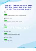 WGU D775 Objective Assessment &lpar;Latest 2025&sol; 2026 Update&rpar; Guide Q&sol;A &vert; Grade A&vert; 100&percnt; Correct &lpar;Verified Answers&rpar;
