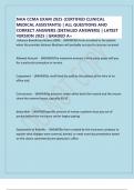 NHA CCMA EXAM 2025 &lpar;CERTIFIED CLINICAL MEDICAL ASSISTANTS&rpar; &vert; ALL QUESTIONS AND CORRECT ANSWERS &lpar;DETAILED ANSWERS&rpar; &vert; LATEST VERSION 2025 &vert; GRADED A&plus;