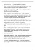 SEVI EXAM 1-  2 QUESTIONS & ANSWERS