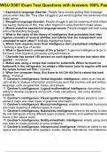 WGU D307 Exam Test Questions with Answers 100&percnt; Pass