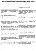 Boat Ed Temporary Boaters Exam Questions with Verified Answers