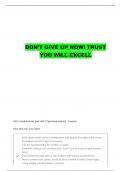 NMNC 3210 EXAM 3 STUDY GUIDE QUESTIONS WITH COMPLETE ANSWERS