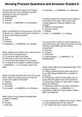 Nursing Process Questions and Answers Graded A