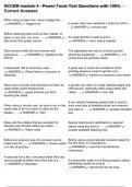 NCCER module 4 - Power Tools Test Questions with 100&percnt; Correct Answers