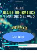 Health Informatics&colon; An Interprofessional Approach Lynda R&period; Hardy 3rd Edition&comma; STUDY GUIDE