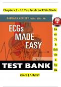 Test Bank ecgs made easy 7th edition by barbara aehlert &vert;All Chapter 1 -10&vert; Latest Edition