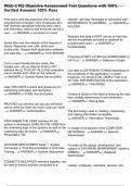 WGU C182 Objective Assessment Test Questions with 100&percnt; Verified Answers 100&percnt; Pass