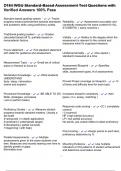 D184 WGU Standard-Based Assessment Test Questions with Verified Answers 100&percnt; Pass