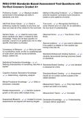 WGU D184 Standards-Based Assessment Test Questions with Verified Answers Graded A&plus;