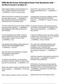 PMK-EE E5 Career Information Exam Test Questions with Verified Answers Graded A&plus;