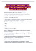 EMT Final Optimized Test 2025&sol;2026 &ndash; Approved Questions and Answers for Certification Success