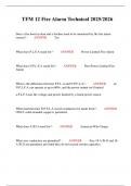 Texas Fire Alarm Practice Test &lpar;2025&sol; 2026 Update&rpar; Questions and Verified Answers&vert; Grade A&vert; 100&percnt; Correct