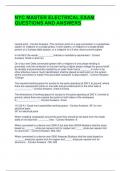 NYC MASTER ELECTRICAL EXAM QUESTIONS AND ANSWERS