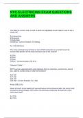 NYC ELECTRICIAN EXAM QUESTIONS AND ANSWERS