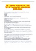 EMT Final &ndash; JB Learning Enhanced Exam 2025&sol;2026 &vert; Accurate Questions and Answers for Certification Preparation