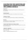 CCHI PRACTICE TEST QUESTIONS AND ANSWERS WITH VERIFIED SOLUTIONS 100&percnt; CORRECT RATED A&plus;