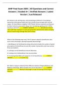 AHIP Exam Bundle 2025-2026 &vert; AHIP Final Exams &lpar;Different Versions&rpar; &vert; Just Released