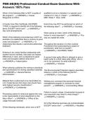 PMK-EE&lpar;E5&rpar; Professional Conduct Exam Questions With Answers 100&percnt; Pass
