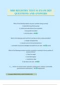 MRI REGISTRY TEST &num;1 EXAM 2025 QUESTIONS AND ANSWERS