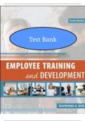 Employee training and development 6th edition by raymond noe test bank&comma; STUDY GUIDE