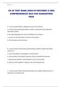 CH 25 TEST BANK &lpar;HEALTH RECORDS & HIM&rpar; COMPREHENSIVE Q&A FOR GUARANTEED PASS