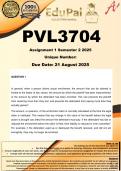 PVL3704 Assignment 1 &lpar;COMPLETE ANSWERS&rpar; Semester 2 2025 - DUE 21 August 2025
