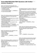 Praxis 5004 PRACTICE TEST Questions with Verified Answers Graded A&plus;