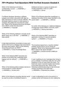 ITF&plus; Practice Test Questions With Verified Answers Graded A