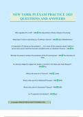 NEW YORK PI EXAM PRACTICE 2025 QUESTIONS AND ANSWERS