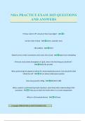NHA PRACTICE EXAM 2025 QUESTIONS AND ANSWERS