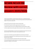 NCSBN NCLEX RN Review