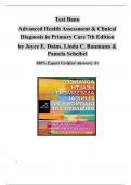 Test Bank for Advanced Health Assessment & Clinical Diagnosis in Primary Care 7th Edition Dains&period;&period;