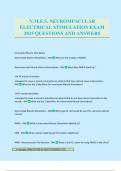 N&period;M&period;E&period;S&period; NEUROMUSCULAR ELECTRICAL STIMULATION EXAM 2025 QUESTIONS AND ANSWERS